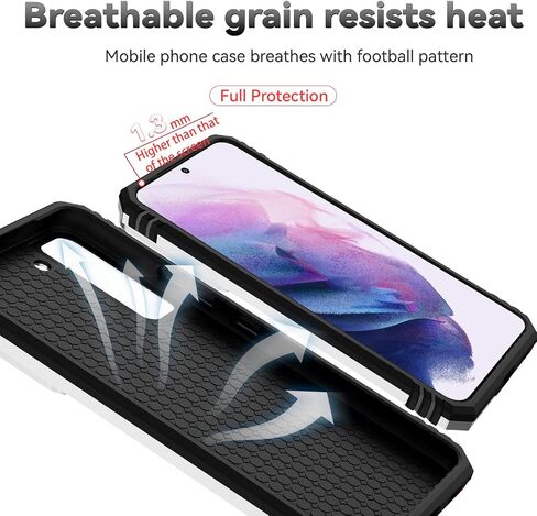 for Samsung Galaxy S22 Plus Case,with Camera Lens Cover HD Screen Protector,[Military Grade] Ring Car Mount Kickstand Hybrid Hard PC Soft TPU Shockproof Protective Case for Galaxy S22 Plus, Black in Saudi Arabia