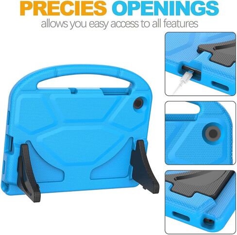 حافظة أطفال لهاتف سامسونج جالاكسي تاب A9 بلس 11 بوصة 2023 (SM-X210/X216/X218)، مع واقي شاشة مدمج، غطاء واقٍ بمقبض مضاد للصدمات لجهاز جالاكسي تاب A9+ 11 بوصة، أزرق in Kuwait