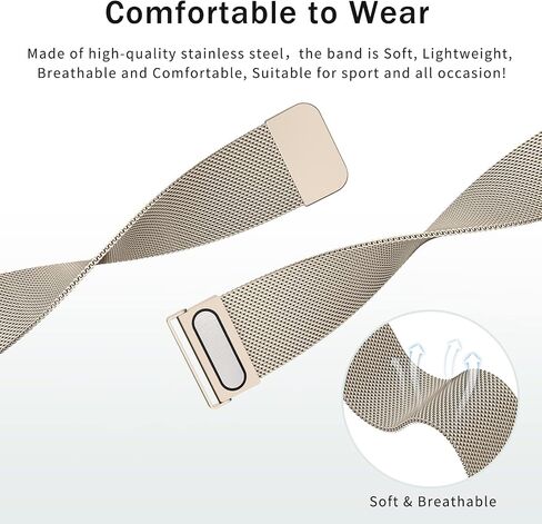 AK سوار معدني متوافق مع Fitbit Versa 2 Bands / Fitbit Versa Bands للنساء والرجال، حزام سوار بديل مغناطيسي قابل للتعديل من الفولاذ المقاوم للصدأ لـ Fitbit Versa 2 / Fitbit Versa / Versa Lite / Versa SE الذكية in Saudi Arabia