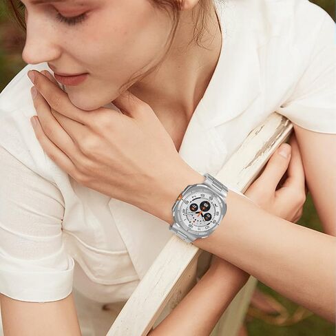 حزام Fintie متوافق مع ساعة Samsung Galaxy Watch Ultra 47 مم 2024، حزام سوار بديل من الفولاذ المقاوم للصدأ بدون فجوة in Saudi Arabia