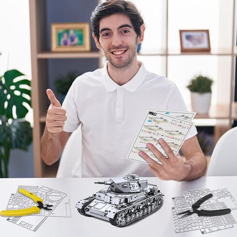 ألغاز معدنية ثلاثية الأبعاد من بيسكول للبالغين، مجموعات بناء نماذج الدبابات الألمانية بانزر IV (مقياس 1:48)، تجميع الفنون والحرف اليدوية، أفضل هدايا عيد الميلاد in Kuwait