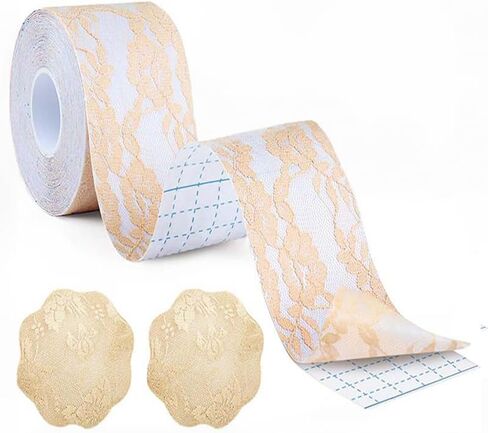 Boob Tape - Breast Lift Tape for Large Breast,Body Tape for Breast Lift w 2 Pcs Breast Petal Adhesive Bra in Saudi Arabia