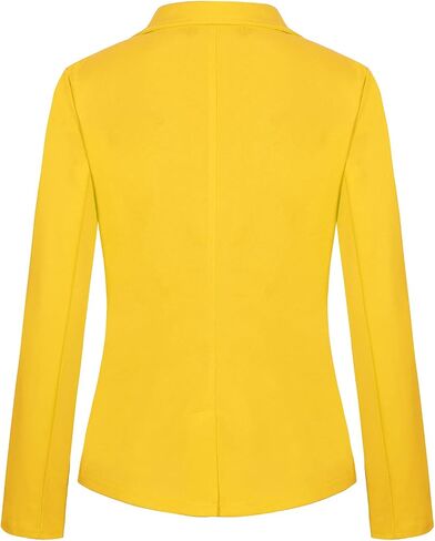 MINTLIMIT Blazer for Women Casual Long Sleeve Button Front Work Office Blazers Jackets with Pockets (Royal Blue - Size L) in Saudi Arabia