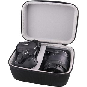 WAIYUCN Hard Carrying Case Compatible with Canon EOS R5 Mark II R8 R5 R7 R6 Mark II R10 Fits Camera Body w/Lens Sizes 24mm-105mm Mirrorless Camera Case