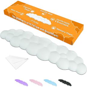 Cloud Wrist Rest Keyboard | Desk Cloud Wrist Pad | Cloud Palm Rest Keyboard | Cute Hand Computer Cushion | Ergonomic Gaming Wrist Computer Pad Rest | Cloud Arm Rest Keyboard Wrist Pad - Purple