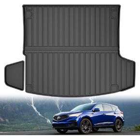 Original 2019-2024 RDX Trunk Mats for Acura RDX - Custom Fit TPE Cargo Liner - All Weather Heavy Duty Cargo Mat for Acura RDX Trunk Liner 2019 2020 2021 2022 2023 2024 Black