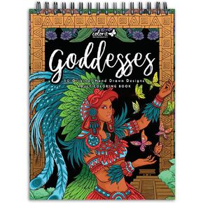ColorIt Eerie Enchantment: Fairytale Origins Spiral Bound Adult Coloring Book, 50 Drawings of Bewitched Fantasy, Fable & Princess Stories, Thick Paper, Perforated Edges, Hardback Covers, & Ink Blotter