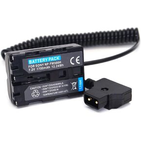ARRI WCU-4 Fake Battery Pack Power Cord，DTAP to NP-FM500H Fake Battery Pack Suitable for ARRI WCU-4 Power Cord