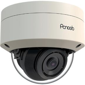 5MP PoE Camera with Mic, H.265 Outdoor Vandal Dome Security PoE IP Camera, AI Human Detection, 100ft IR Night Vision, 2.8mm Lens IP66 IK10 Resistance, 110° Wide Angle, PD54BA1-5M (Not PTZ)