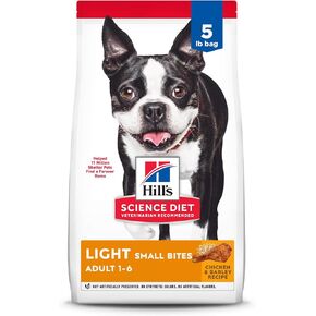 Hill's Science Diet Adult Light Small Bites Chicken Meal & Barley Dry Dog Food, 30 lbs.