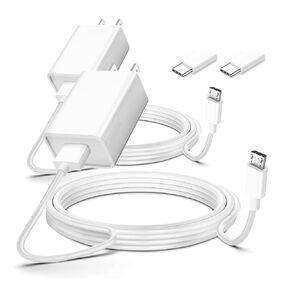 2 Pack 10ft Power Adapter Charger for SimpliSafe,Arlo Pro/Pro2,Essential Spotlight XL/XL 2nd,Samsung Galaxy A15 A14 A8 A9 A23 A13 A54 A53 S22,A E,S,S2,3,4,Tab 3 4 Note 4 5 S7 S6 S2 Charging Cord Cable