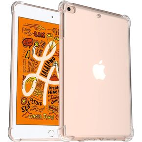 Callyue Clear Case for iPad Mini 5 / Mini 4 / Mini 3 2 1, Rubber Soft Skin Silicone Side Corner Protective Cover for Apple iPad Mini 7.9 inch Tablet - Transparent
