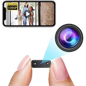 Smallest Wireless Wifi Camera,HD1080P Concealed Battery Camera with Video Recording Live Feed,Baby Monitor Camera With Night Vision,Motion Detection,Remote Viewing for Security with iOS Android APP