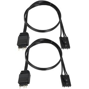 2PCS Fan Light Adapter Cable Motherboard Extension Cable Adapter Cable Sync Busbar 30cm Can Connect to Any 5V 3-Pin ARGB Devices