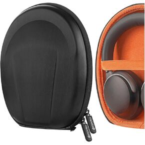 Geekria Shield Headphones Case Compatible with Bose QCUltra, QC45, QC35 II, QC35, QC25, QC15, QCSE, SoundLink II Case, Replacement Hard Shell Travel Carrying Bag with Cable Storage (Black)