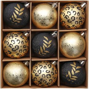 DecorbyHannah 4th of July Decorations, 9ct 60mm Memorial Day Patriotic Ornaments for Tree, Shatterproof Red White and Blue Hanging Tree Decorations for Independence Day, Flag Day,Christmas