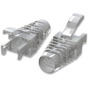LINKUP - Strain Relief RJ45 Boots for Cat6 Cat5e Ethernet Connector | EZ Pass Thru Connector Cover | 105 pcs