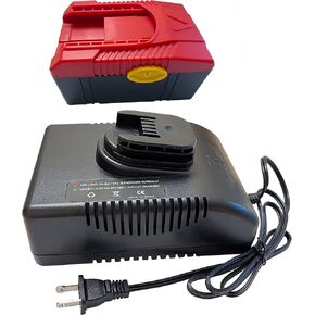 18v 4.0Ah, Replace Battery for Snap on CTB6187 CTB6185 CTB4187 CTB4185 CT6850,Replace Charger for CTC620,Sets of 1 pc Replace Battery and 1 pc of Replace Charger