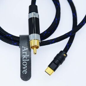 3ft USB c to coaxial Cable Male Type-c to Digital coaxial Audio Interface RCA Female Adapter Wire spdif for dac amp Sound Preamp Amplifier DSD64 dsd128 192K