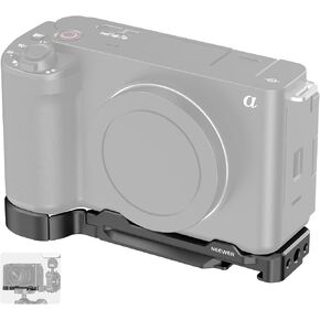 NEEWER ZV-E1 Baseplate, Side 1/4" Thread with Anti Drop Locating, Openable Battery Compartment, Arca Quick Camera Mounting with More 1/4" 3/8" Threads Compatible with Sony ZV-E1 DJI RS Gimbals, CA044