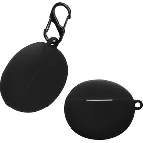 kwmobile Case Compatible with Xiaomi Redmi Buds 4 Active Case - Silicone Cover Holder for Earbuds - Black