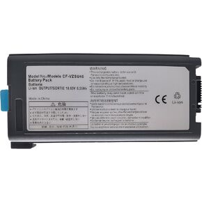 CF-VZSU46 Replacement Battery Compatible with Panasonic Toughbook Cf-30 Cf-31 Cf-53 CF-VZSU46S CF-VZSU46U CF-VZSU46R CF-VZSU46AU CF-VZSU71U CF-VZSU72U (10.65V 8.55Ah)