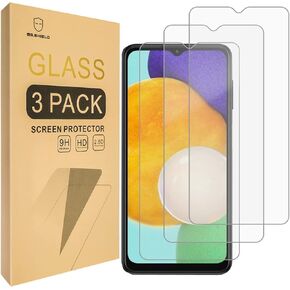 Mr.Shield [3-Pack] Designed For Samsung Galaxy A13 [4G/5G] / Galaxy A12 [Tempered Glass] [Japan Glass with 9H Hardness] Screen Protector with Lifetime Replacement