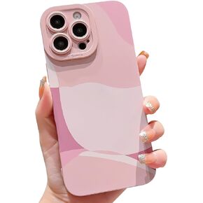 YKCZL Compatible with iPhone 14 Pro Max Case,Cute Painted Art Heart Pattern Full Camera Lens Protective Slim Soft Shockproof Phone Case for Women Girls-Purple