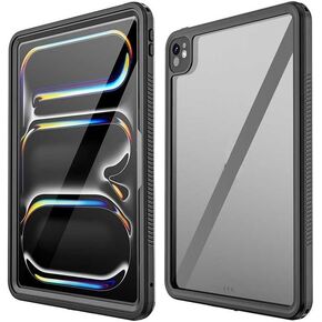 for iPad Pro 11 Inch Case M4 2024 5th Generation IP68 Waterproof Clear with Lanyard Screen Protection Full-Body Cover Rugged Armor Dustproof Underwater Diving for iPad Pro 11 Inch 2024