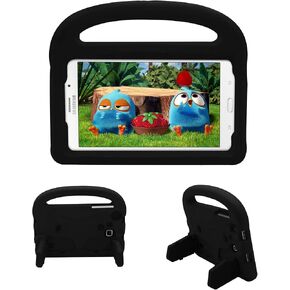 Kids Case for Samsung Galaxy Tab A 8.0 Inch Tablet (SM-T290/T295/T297/T380/T385/T387) (2019/2018/2017 Release) Slim Stand Soft EVA Foam Shockproof Cover with Kickstand Handle, Rose Butterfly in Saudi Arabia