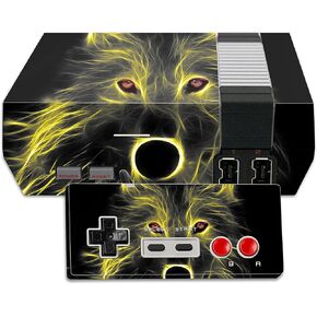 MightySkins Skin Compatible with Nintendo NES Classic Edition wrap Cover Sticker Skins Neon Wolf