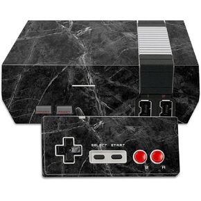 MightySkins Skin Compatible with Nintendo NES Classic Edition wrap Cover Sticker Skins Black Marble
