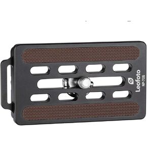 Leofoto NP-70S 70mm Lens/Camera QR Plate w Strap Boss Arca/RRS Lever Clamp Compatible