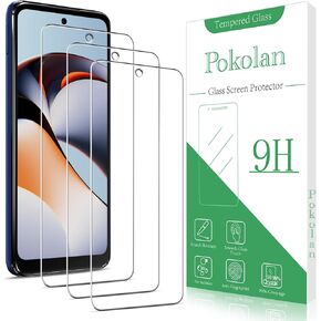 Pokolan [3-Pack] Screen Protector for Motorola Moto G Play (2023) Tempered Glass Film, 9H Hardness, Bubble Free, Easy to Install, Case Friendly