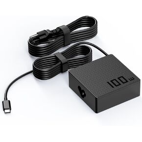 Mac Book Pro Charger-100W USB C Charger for MacBook pro Air，Samsung Galaxy, ipad Pro,Universal 100W USB C Laptop Charger Replacement for ASUS HP Dell Lenovo Type C Adapter Fast Charger Power Supply