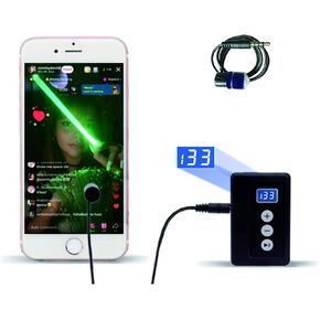 Screen Auto Clicker for iPhone iPad: 1*Click Head+1*Nano-Adhesive Sticker+1*Screen Clip (ARB3727A-P-NEW) (Type1-ARB3727A1-Recharge)