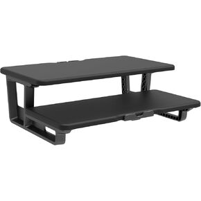 Monitor Stand Riser 2 Tier, monitor stand for desk with Phone Holder and Cable Management -2 Tiers Monitor Riser, TV Riser Stand, (Black)