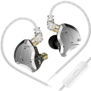 KZ ZS12 Pro X in Ear Monitor, 1DD 5BA HiFi Wired Gaming Earbuds, ZS10 Pro X Upgraded Version KZ IEM Earphones Earbuds with 2Pin-C Detachable Cable for Musicians, Audífonos Gamer, Audiphile