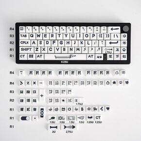 Sumgsn Keycaps PBT Dye Sub White Keycaps Set Cherry Profile مناسب لـ 60% 65% 75% 95% لوحة المفاتيح الميكانيكية Cherry Mx Switches in Kuwait