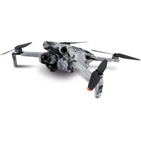MightySkins Carbon Fiber Skin Compatible with DJI Mini 4 Pro - Gray Camouflage | Protective, Durable Textured Carbon Fiber Finish | Easy to Apply