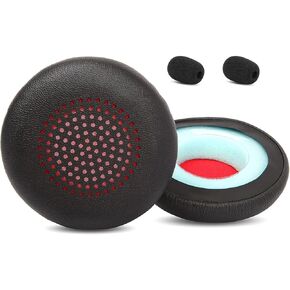 Professional Headset Replacement Earpads Cushion Headphone Ear Pads Compatible with Plantronics Voyager Focus UC/Focus 2 UC/Focus UC B825 Binaural/BLACKWIRE 5210 5220 7225 Headphones