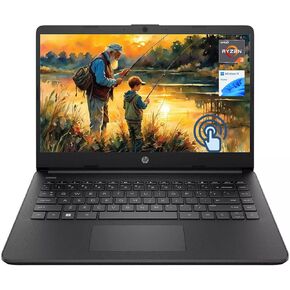 HP 14" Touchscreen Laptop, AMD Ryzen 3 5300U, 16GB RAM, 512GB SSD, Thin & Light Laptop 14 inch Touchscreen for Student & Business, Fast Charge, Windows 11 in S Mode, Black