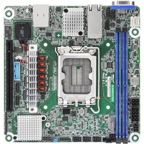 Server Motherboard EC266D2I-2T/AQC Mini-ITX 2X 10GLan Single Socket V1 (LGA 1700) Intel Xeon E-2400 Series in Saudi Arabia