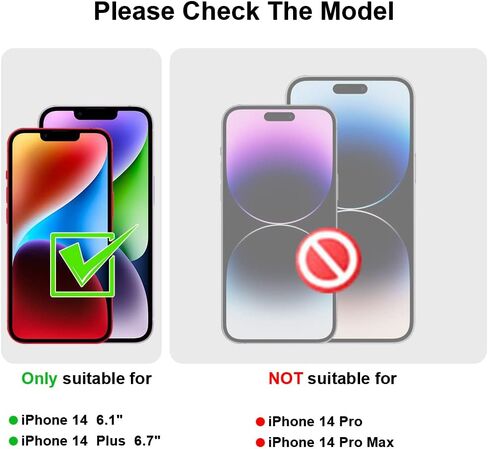 واقي شاشة من الزجاج المقسى لعدسة الكاميرا Bling متوافق مع iPhone 14 (6.1")/ iPhone 14 Plus (6.7")، [فائق الوضوح/رفيع] مقاوم للخدش/الكسر/الماء/الضباب - فضي ماسي in Saudi Arabia