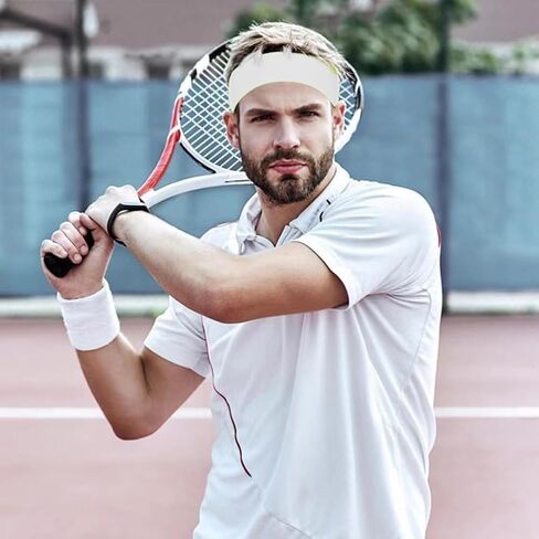 Ukontagood 18 Pack Heads Tie Headband, Sport Athletic Sweatbands for Tennis Basketball Running Karate for Men Women Youth Kids in Saudi Arabia