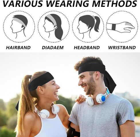 Ukontagood 18 Pack Heads Tie Headband, Sport Athletic Sweatbands for Tennis Basketball Running Karate for Men Women Youth Kids in Saudi Arabia