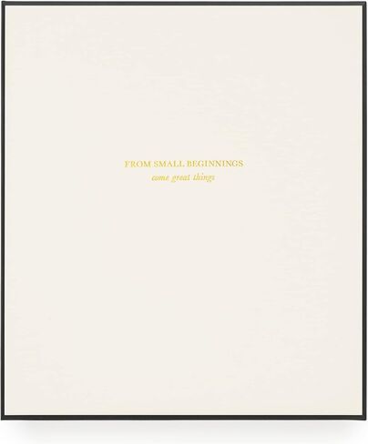 كتاب Sugar Paper Baby Book، غطاء قماش منقط صغير باللونين الأسود والكريمي، كتاب ذكريات موجه لالتقاط الصور والتذكارات من السنة الأولى لطفلك in Saudi Arabia