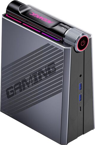 كمبيوتر ألعاب صغير ACEMAGIC Ryzen 9 6900HX (يصل إلى 4.9 جيجا هرتز) كمبيوتر صغير 32 جيجابايت DDR5 512 جيجابايت NVMe SSD كمبيوتر صغير [3 أوضاع/أضواء RGB] كمبيوتر مكتبي صغير ثنائي القناة/WiFi6/BT5.2/4K UHD in Kuwait