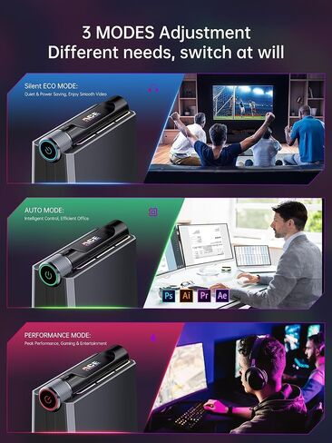 كمبيوتر ألعاب صغير ACEMAGIC Ryzen 9 6900HX (يصل إلى 4.9 جيجا هرتز) كمبيوتر صغير 32 جيجابايت DDR5 512 جيجابايت NVMe SSD كمبيوتر صغير [3 أوضاع/أضواء RGB] كمبيوتر مكتبي صغير ثنائي القناة/WiFi6/BT5.2/4K UHD in Kuwait