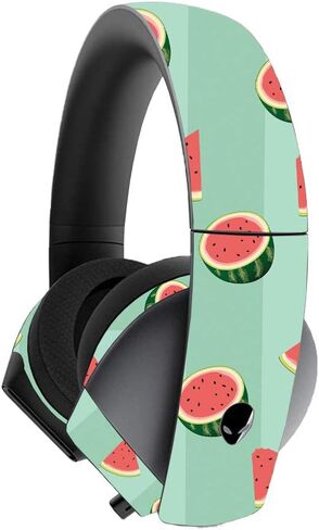 MightySkins Skin for Alienware 7.1 Gaming Headset - Teal Chevron | Protective, Durable, and Unique Vinyl Decal wrap Cover | Easy to Apply, Remove, and Change Styles | Made in The USA in Saudi Arabia
